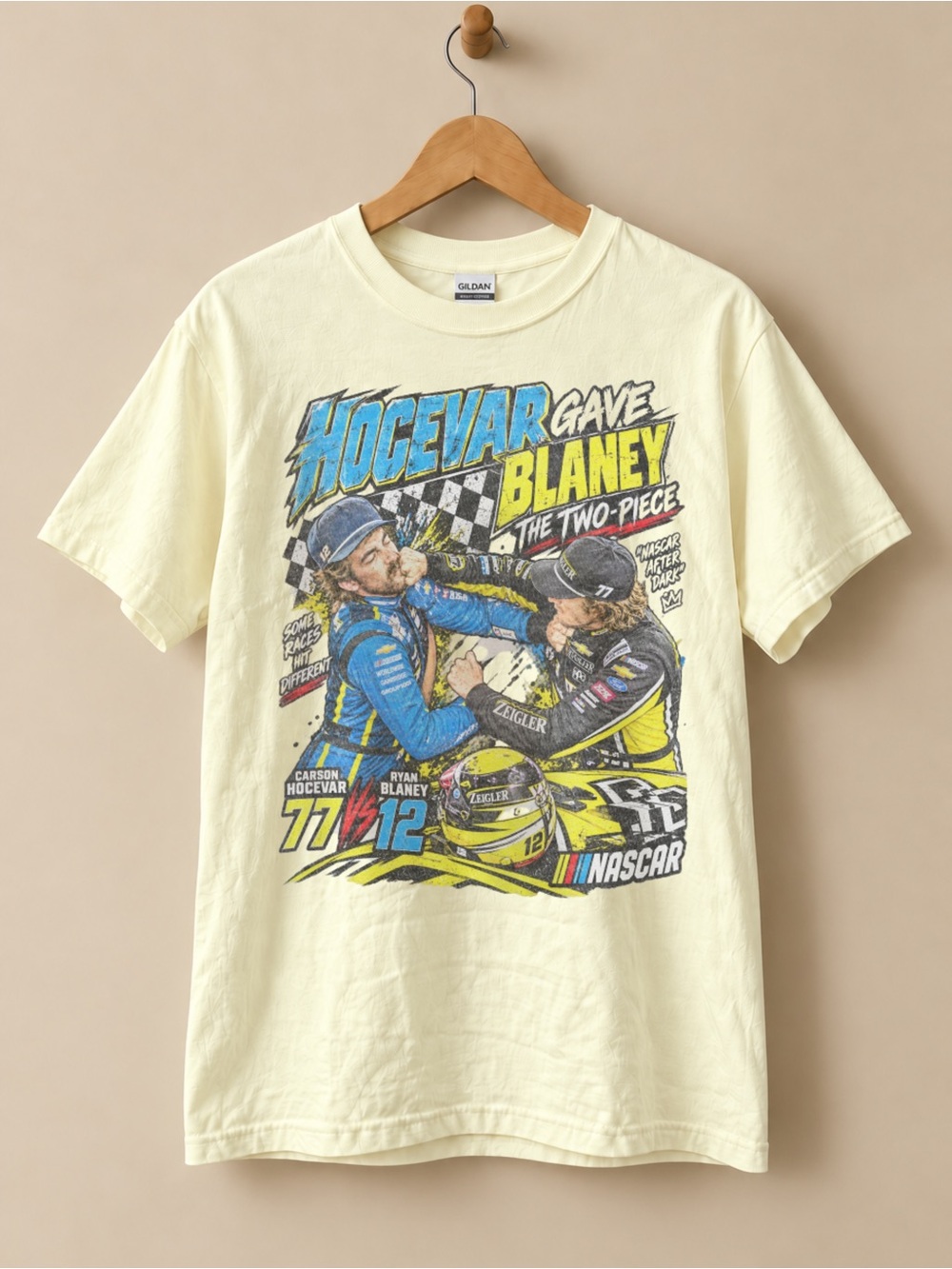 Ryan Blaney vs Carson Hocevar Unisex T-shirt Racing Graphic Tee